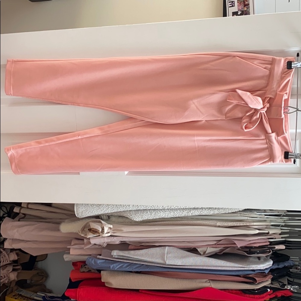 Paper bag waist pants